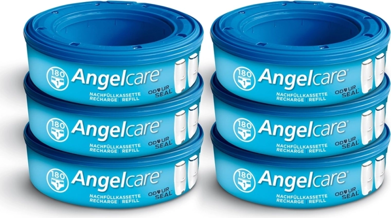 Angelcare replacement diaper pail cassettes, 6 pcs