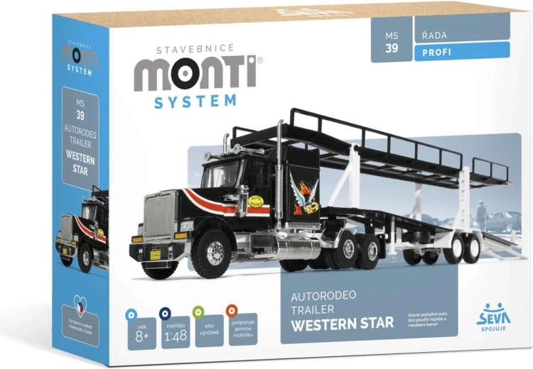 Konstruktorius Monti System Autorodeo Trailer Western Star