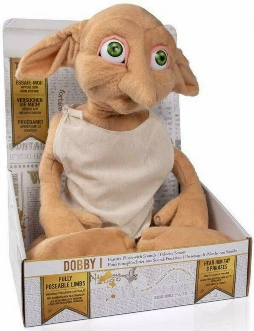 Pliušinis elfukas Dobby 30 cm HARRY POTTER – kalbantis ir reguliuojamas