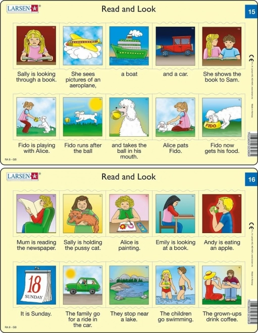 Dėlionė Anglų kalba – trumpi sakiniai, 10 dalių