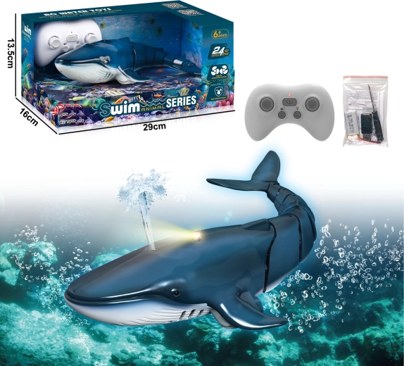 RC banginis su vandens fontanu – mėlynas