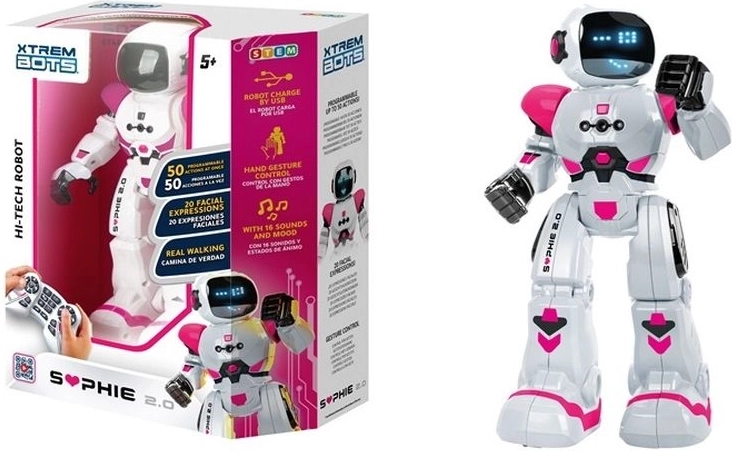 Xtrem Bots Sophie 2.0 interaktyvus edukacinis robotas vaikams