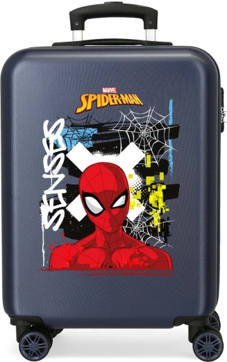 Spider-Man Graffiti Children's Hard-Shell Suitcase, Dark Blue, 55 cm, 34 l