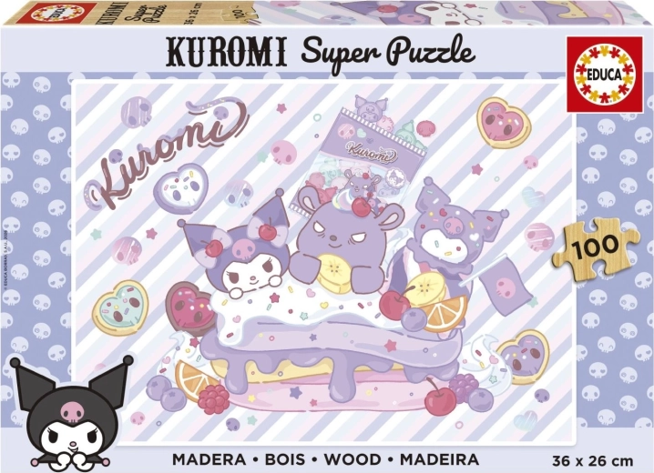Educa wooden puzzle Kuromi 100 pieces