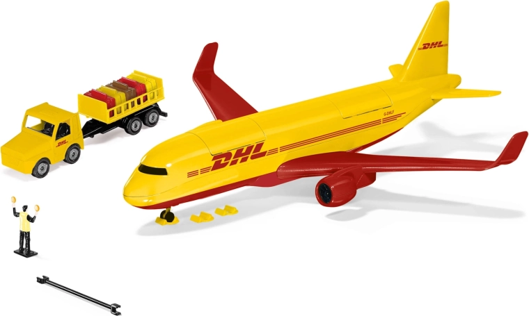 Siku World transportinis lėktuvas DHL su priedais