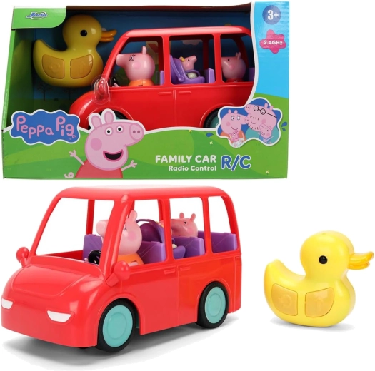 Nuotoliniu būdu valdomas šeimos automobilis Peppa Pig, 17,5 cm