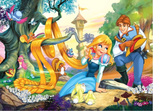 Eurographics puzzle Princess with Beautiful Hair 100 Pieces