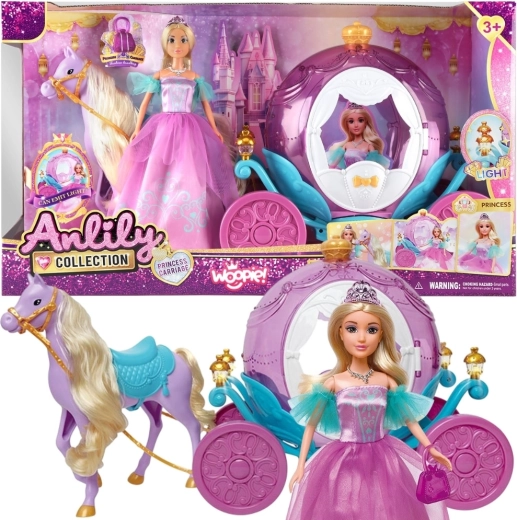 Woopie Royal Princess Lily Doll with Magical Carriage
