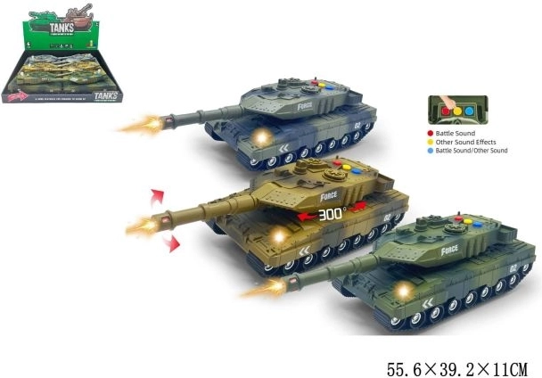 Tank with Light and Sound Effects - 1 Piece