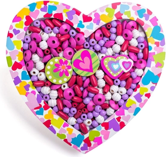 Creative heart-shaped bead set