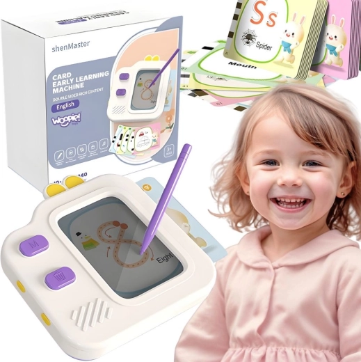 WOOPIE educational tablet for drawing and English with cards
