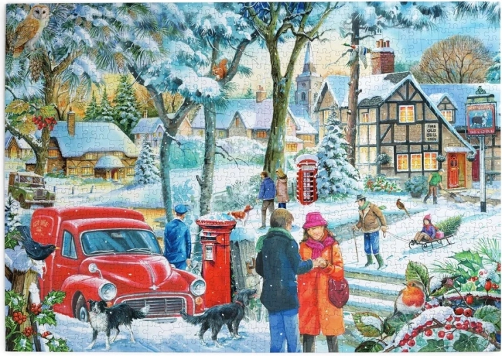 House of Puzzles Winter Day Puzzle, 1000 Pieces
