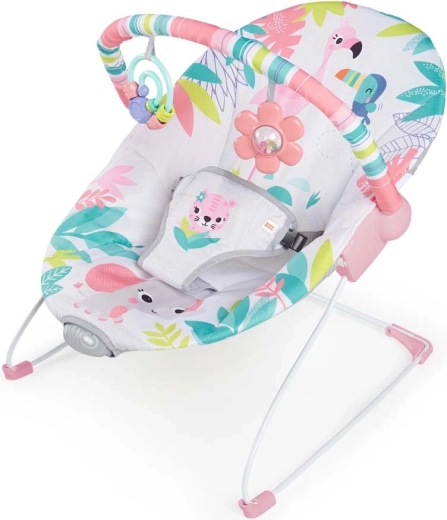 Vibruojantis kūdikių gultukas BRIGHT STARTS Flamingo Vibes, 0 mėn.+, iki 9 kg