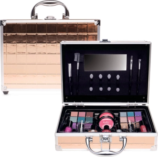 Medium Cosmetic Case in Copper Color