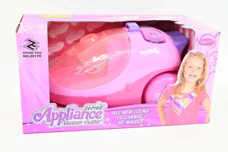 Gazelo Pink Battery-Powered Toy Vacuum Cleaner for Children