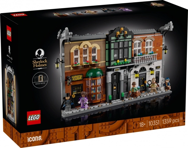 LEGO Icons Sherlock Holmes: knygų kampelis (book nook)