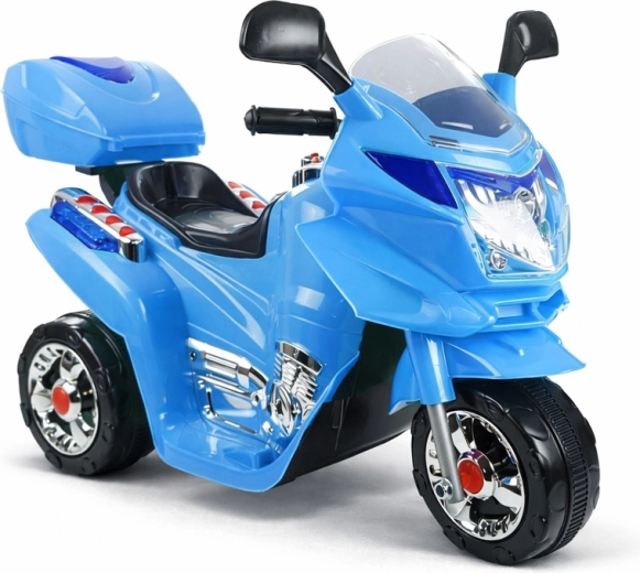 Children's electric tricycle – blue motorcycle
