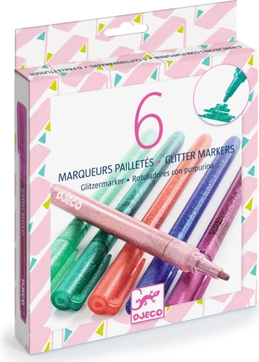 Djeco glitter pastel markers