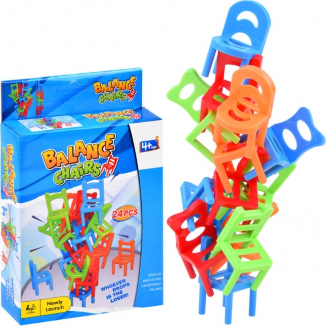 Balansinis stalo žaidimas krintančios kėdutės – 24 vnt.