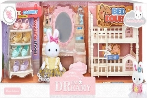 Bunny in the Bedroom Playset - 1 piece