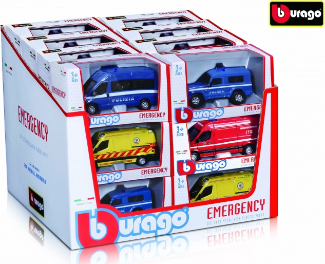 Bburago Emergency vehicles 1:50 – Emergency collection (assortment)