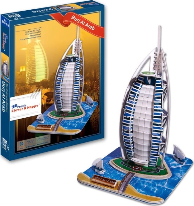 3D dėlionė Burj Al Arab, 30 dalių