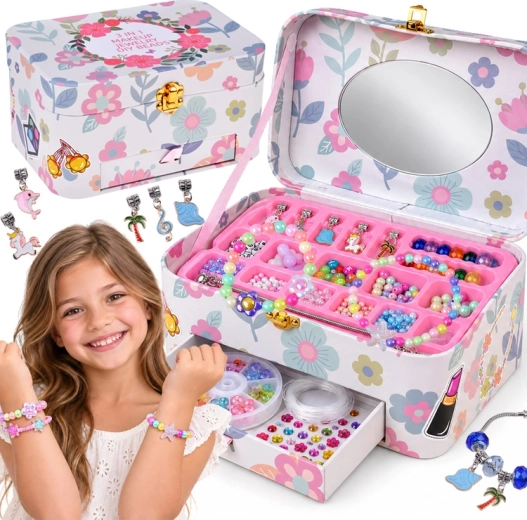 Creative Bead Bracelet-Making Set in a Case