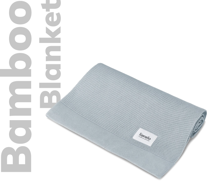 Bamboo Baby Blanket LIONELO – Grey