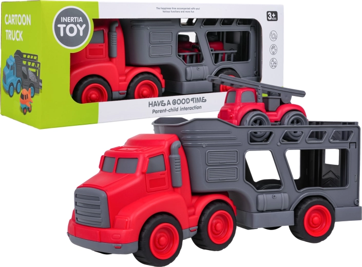 Vehicle set tow truck with fire trucks