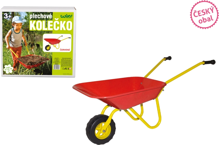 Metal wheelbarrow Czech Obal red 82 × 42 × 35 cm