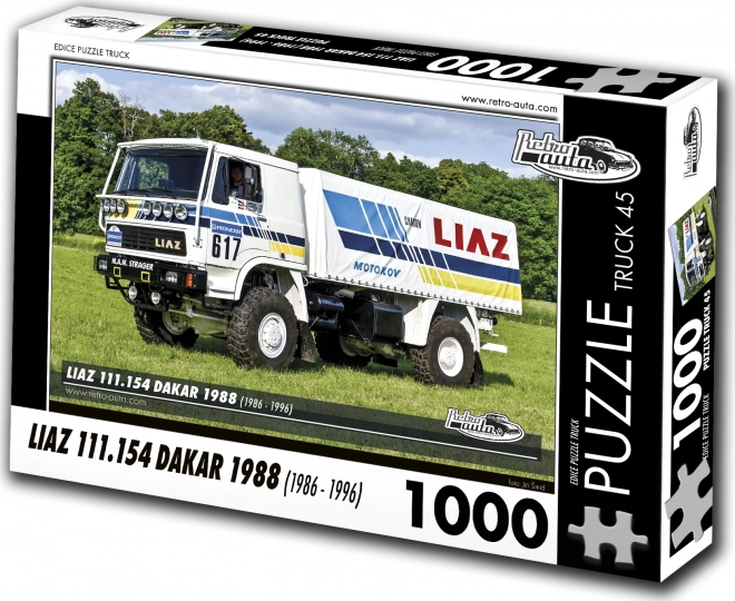 Retro Cars puzzle - Liaz Dakar truck