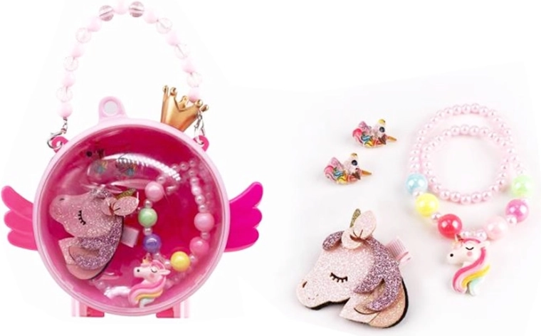 Kids’ Handbag with Jewelry and Unicorn