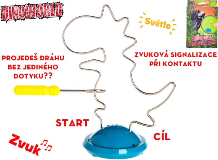 Dinoworld dinozauro formos galvosūkis su šviesos ir garso efektais