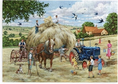 Haymaking Puzzle with 500 Extra-Large Pieces