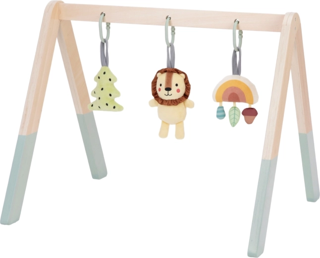 Tooky Toy baby gym stand with 3 hanging toys for infants