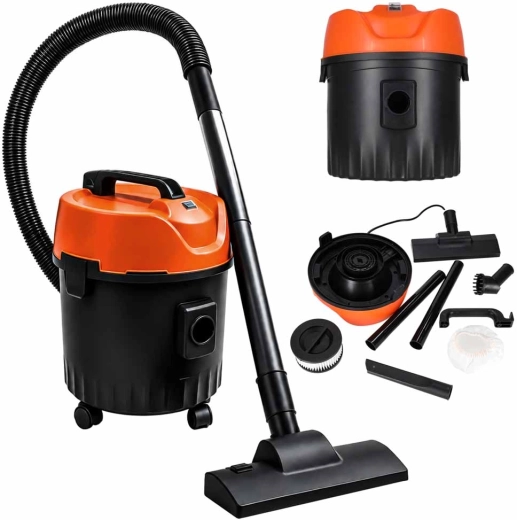 Wet and Dry Workshop Vacuum Cleaner with Blowing Function, 15 l, 1400 W