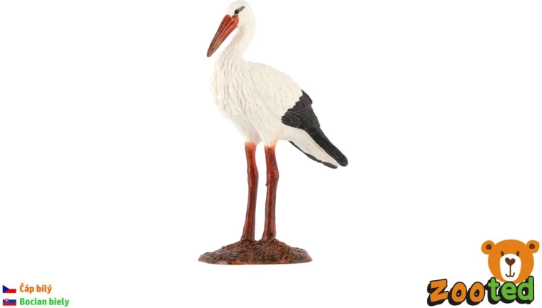 White Stork Figurine 9 cm
