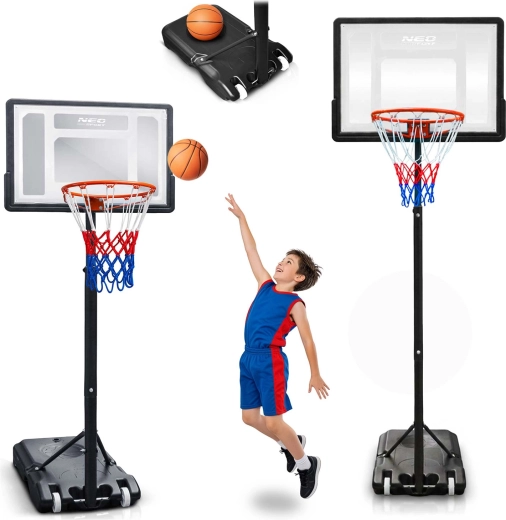 Neo-Sport Adjustable Basketball Hoop for Children and Adults