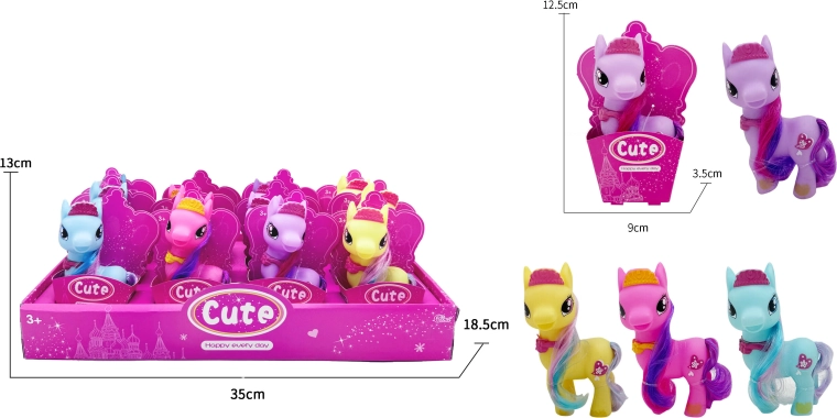Guminis ponis 12 cm
