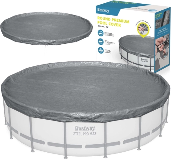 Bestway premium klasė apsauginis uždangalas apvaliam baseinui 4,88 m