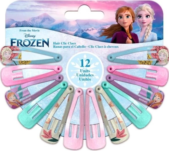 Plaukų segtukų rinkinys Frozen (12 vnt.)