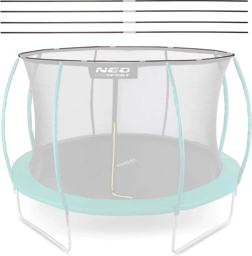 Neo-Sport viršutinis tinklo žiedas trampolinui 252 cm (8 ft), tipas C