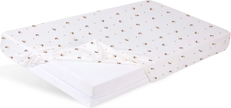 Babymatex fitted jersey cot sheet 60 × 120 cm – stars – Teddy bear