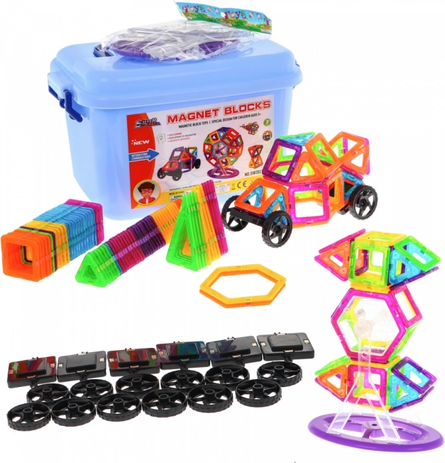 Magnetiniai konstruktoriai Giga rinkinys 248 detalių