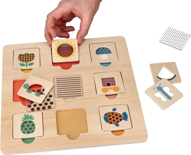 Patvarus medinis dizainas su lygiais kraštais