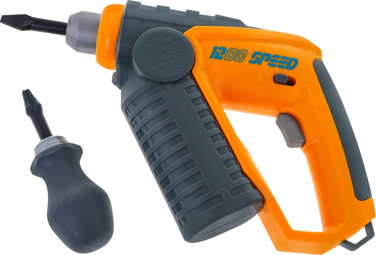 Vaikiškas gręžtuvas–atsuktuvas montavimui ir žaidimui