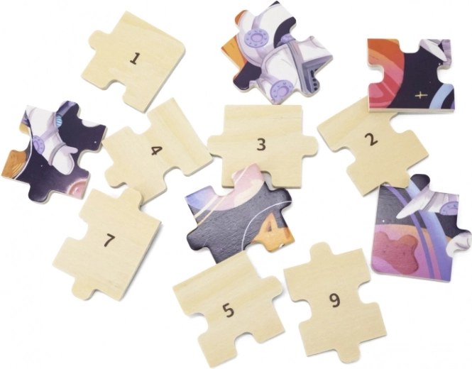 Learning through play with numbered pieces 1–24