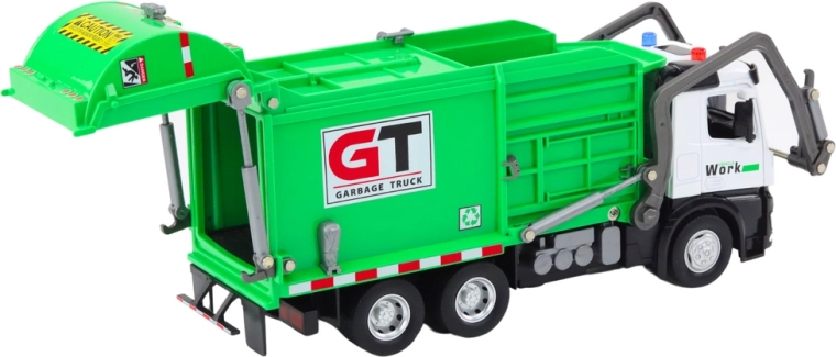 Realistic garbage truck simulation