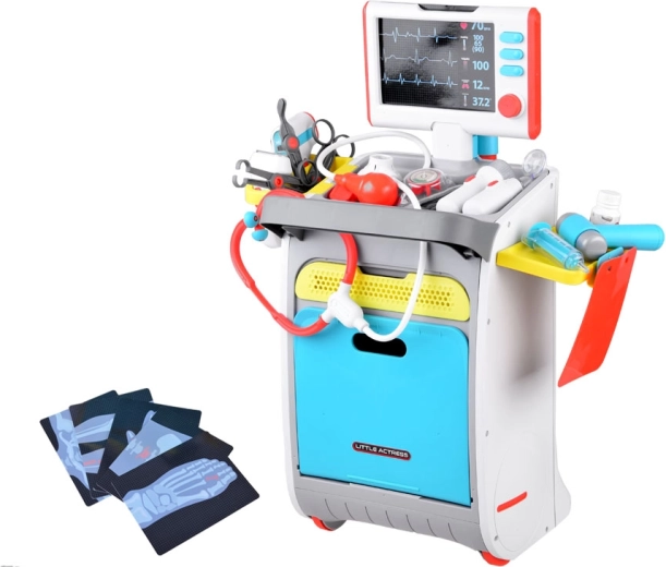 Mobilus vežimėlis su laikymo vietomis