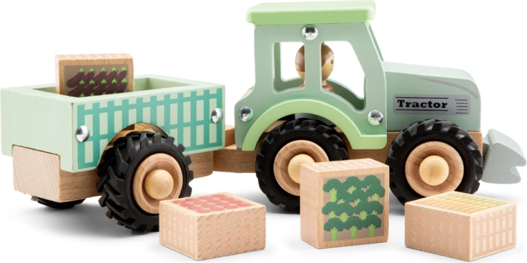 Medinės daržovių kaladėlės